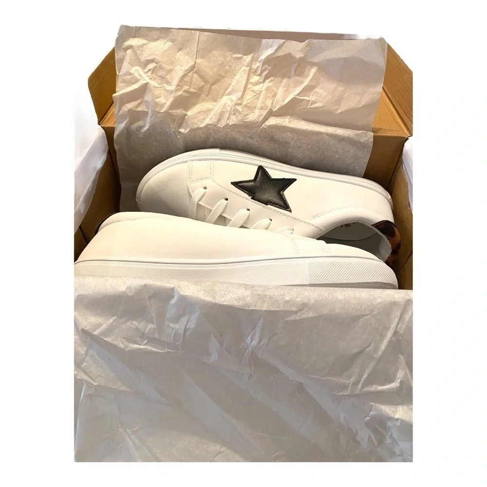 C&C California Lifestyle Faux Leather White Sneakers